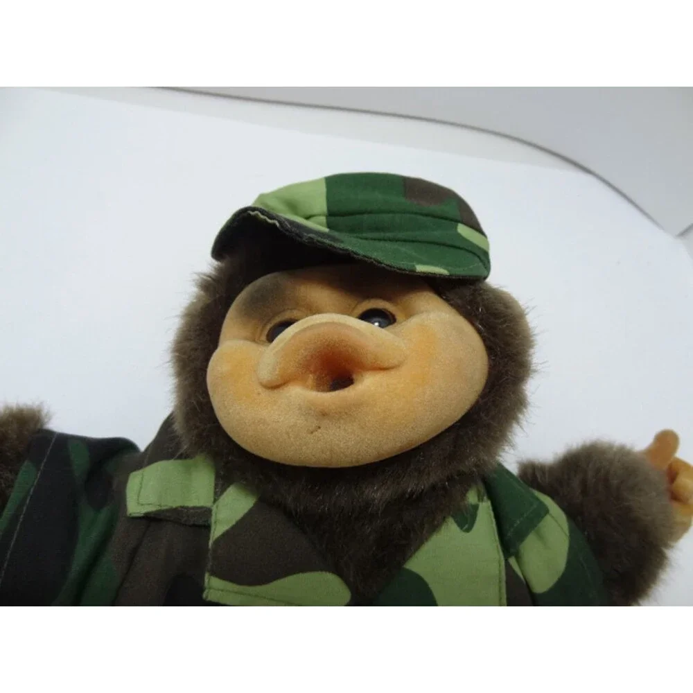 Monkey Puppet Novelty Puppet plush  Camo Clothes 15”